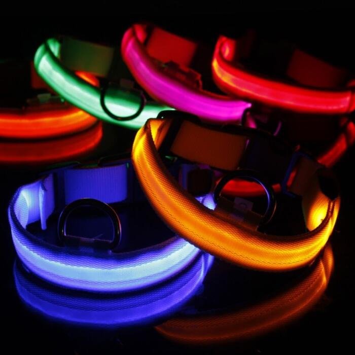 Collar brillante LED para perro y gato recargable por USB - Imagen 2