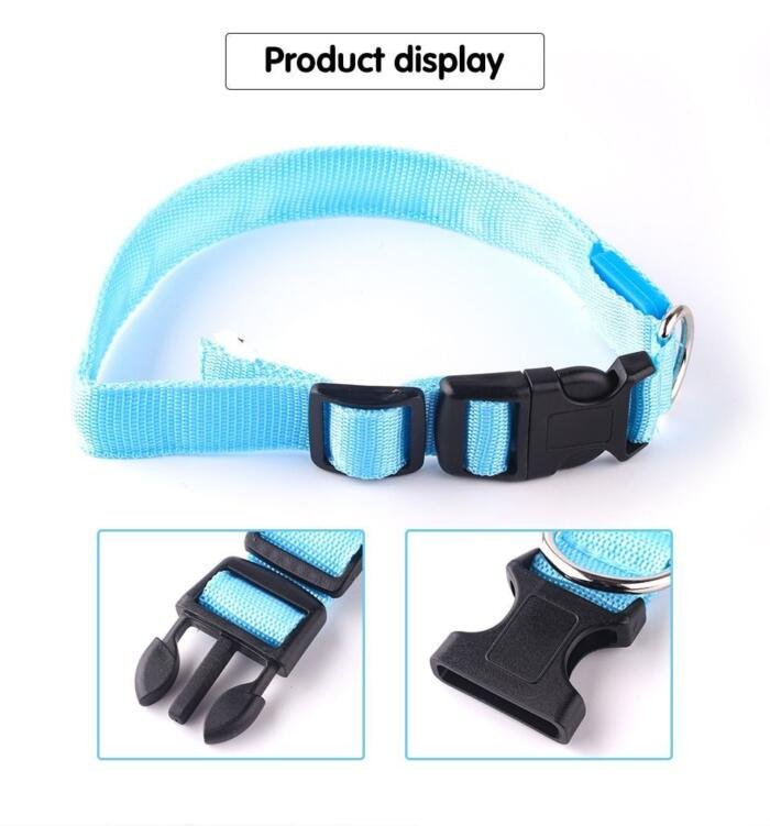 Collar brillante LED para perro y gato recargable por USB - Imagen 5