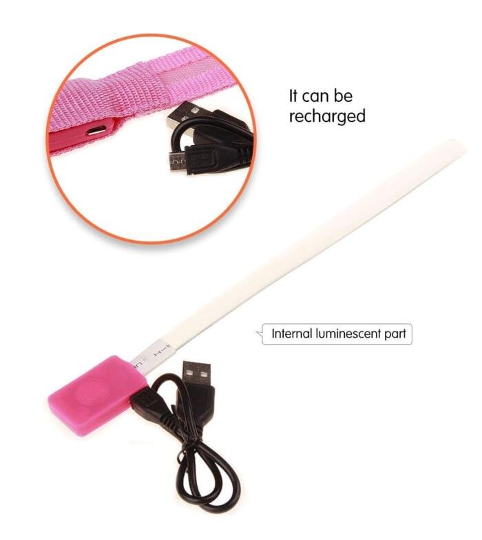 Collar brillante LED para perro y gato recargable por USB - Imagen 4