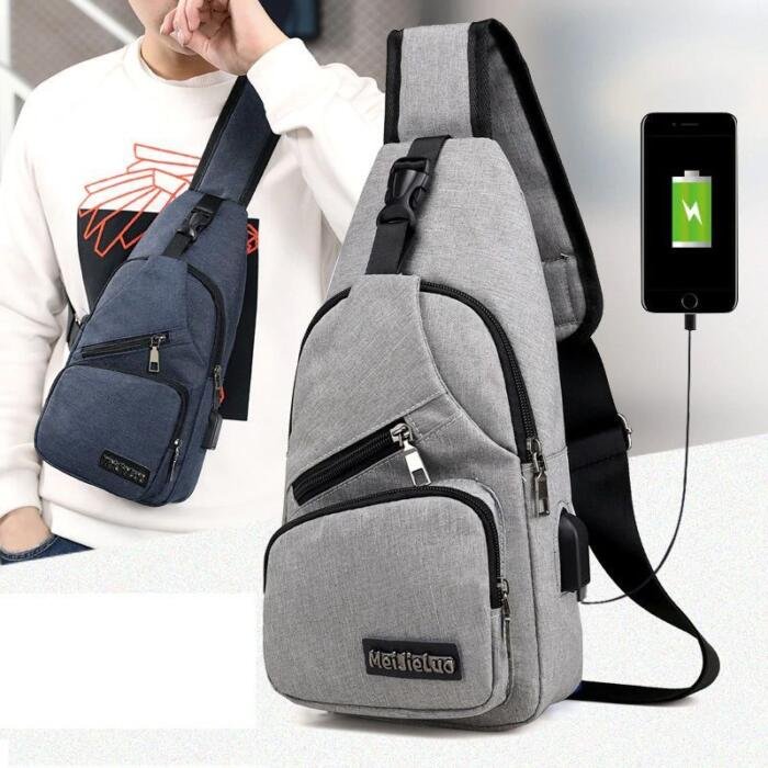 Bandolera con cable de carga Móvil
