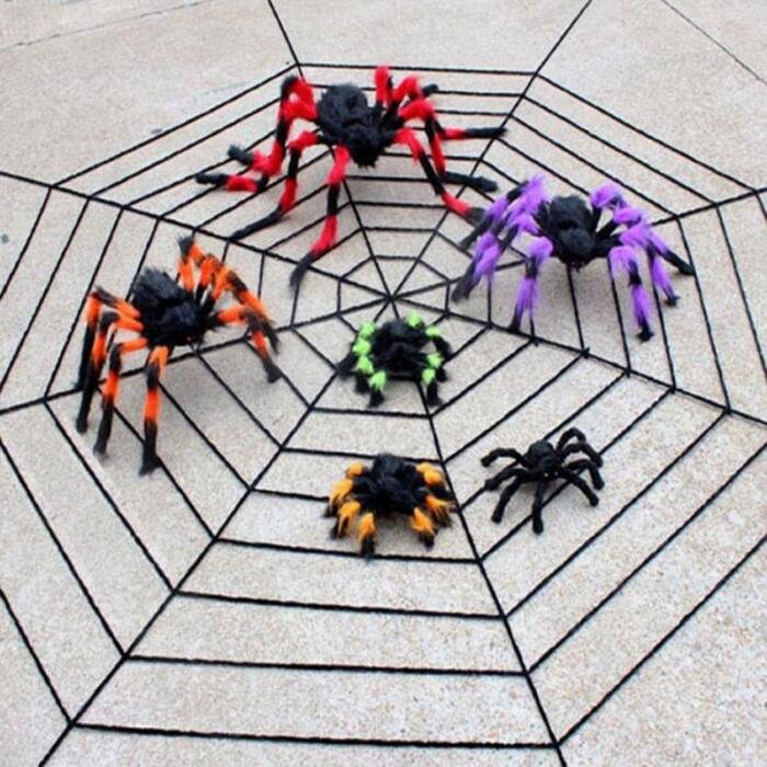 Araña gigante de felpa para Halloween - Imagen 2