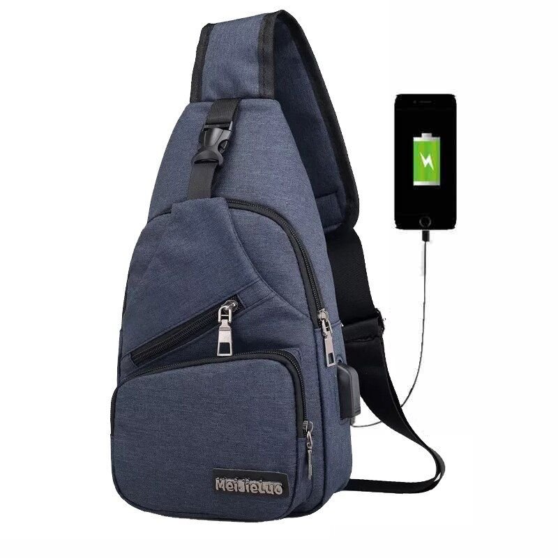 Navy Chest Bag