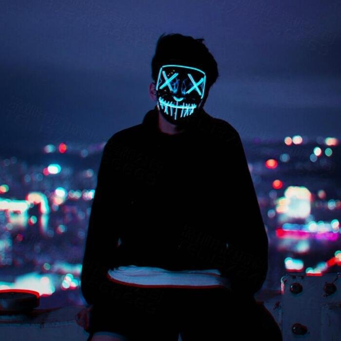 Máscara LED de Cosplay para Halloween - Imagen 6