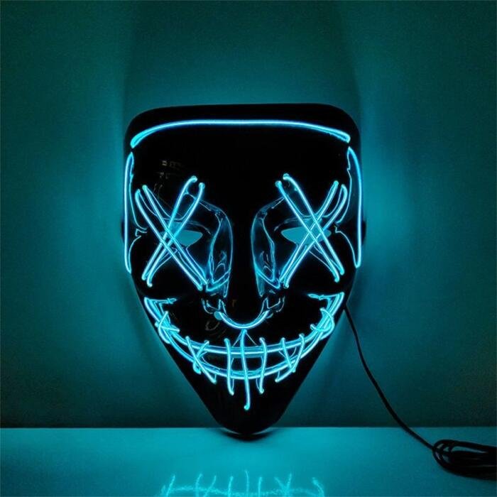 Máscara LED de Cosplay para Halloween - Imagen 4