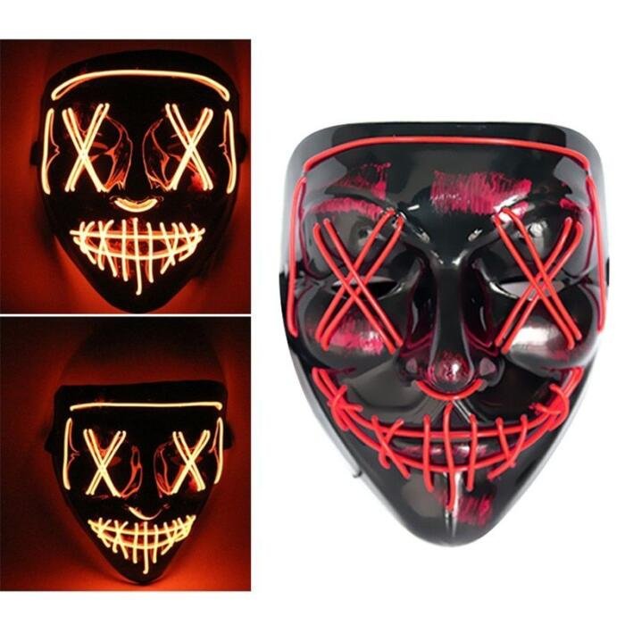 Máscara LED de Cosplay para Halloween - Imagen 2