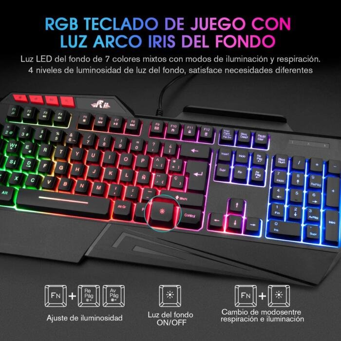 Teclado mecánico Gaming retroiluminado PS4, PC, XBox ONE - Imagen 3