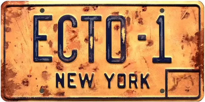Placa de matrícula ECTO-1 Cazafantasmas