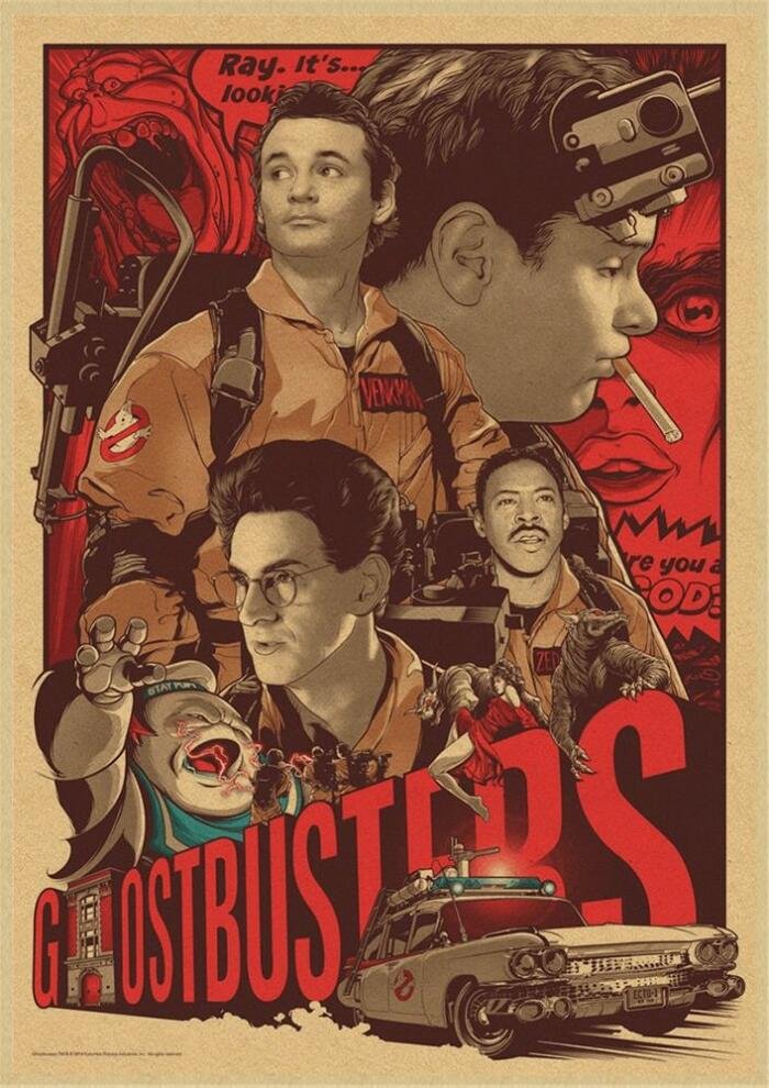 Poster de la peli Cazafantasmas para decoración - Imagen 2