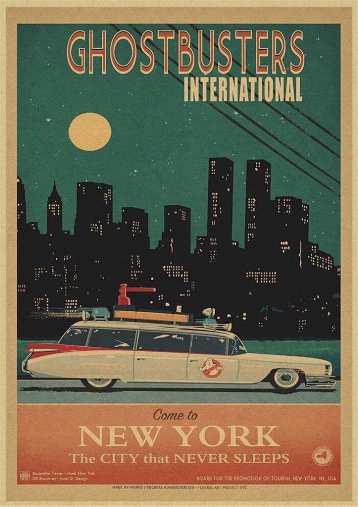 Poster de la peli Cazafantasmas para decoración - Imagen 3