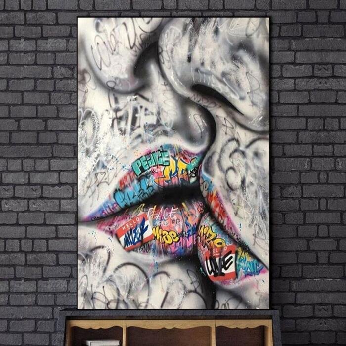 Poster graffiti abstracto, arte callejero - Imagen 3