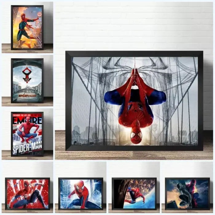 Póster de Spiderman sobre lienzo
