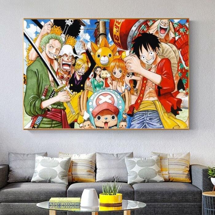 Póster de anime ONE PIECE de lienzo - Imagen 2