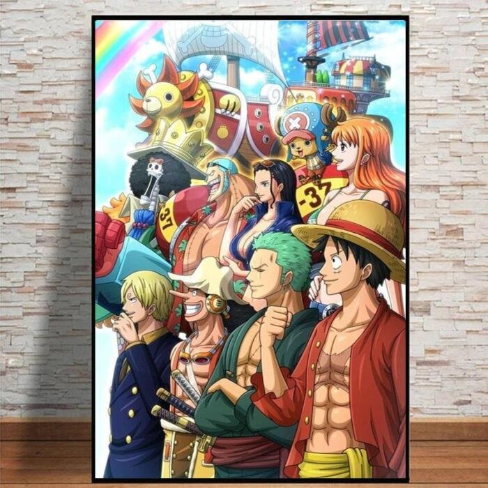Póster de anime ONE PIECE de lienzo - Imagen 5