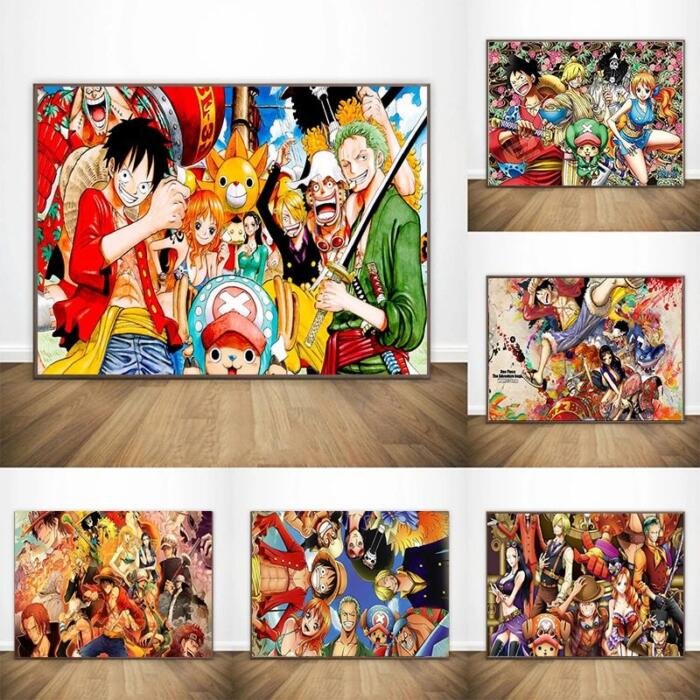 Póster de anime ONE PIECE de lienzo - Imagen 4