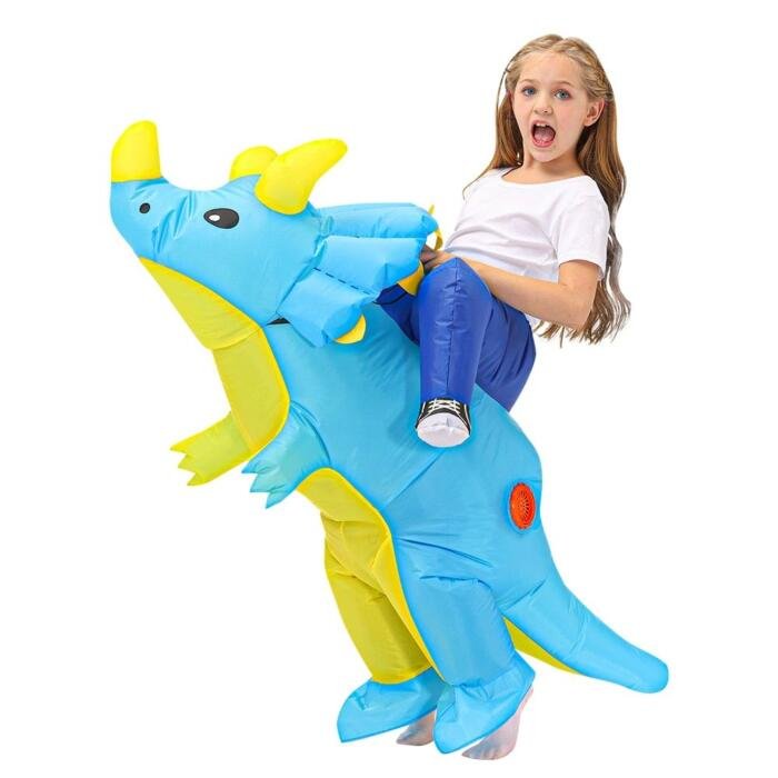 Disfraz inflable de dinosaurio para niños y niñas - Imagen 6