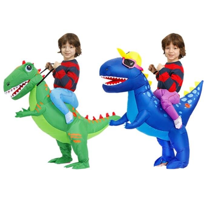 Disfraz inflable de dinosaurio para niños y niñas - Imagen 2