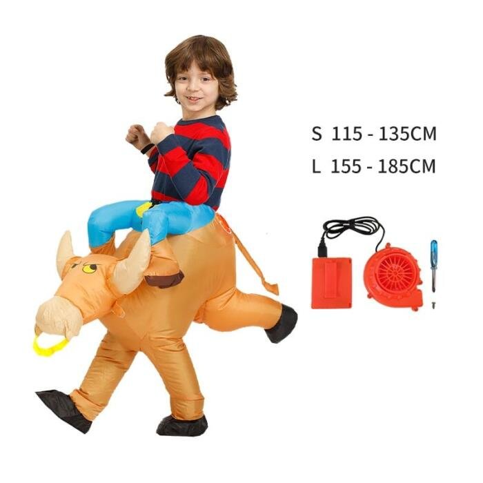 Disfraz inflable de dinosaurio para niños y niñas - Imagen 5