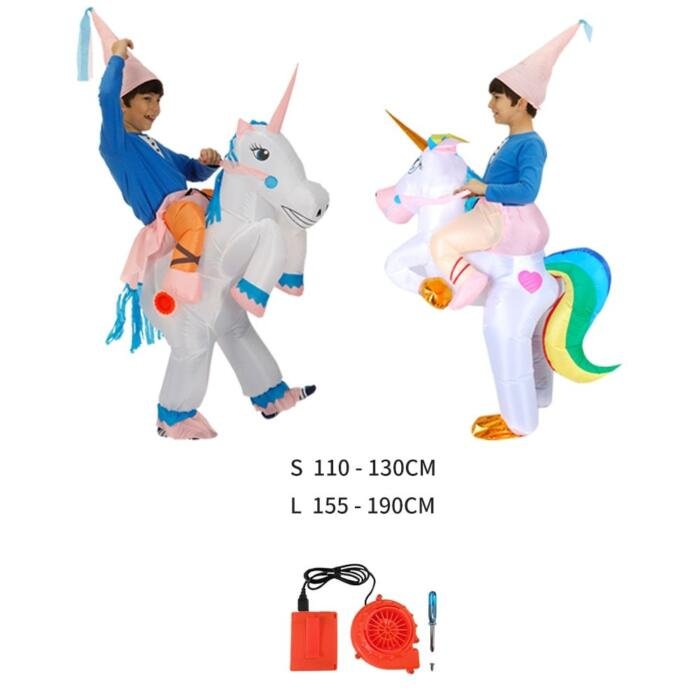 Disfraz inflable de dinosaurio para niños y niñas - Imagen 4