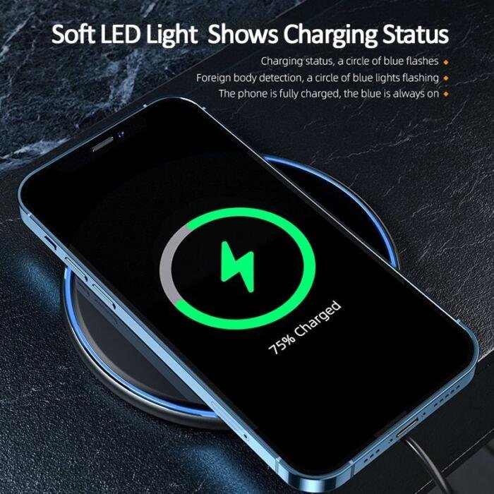 Cargador inalámbrico magnético para android y Iphone - Imagen 2