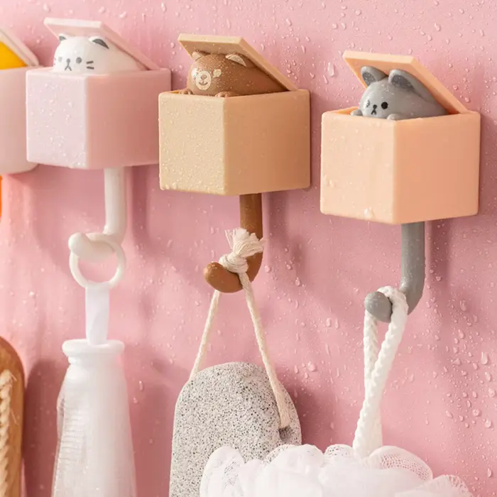 Perchero con forma de gato para decoración de pared