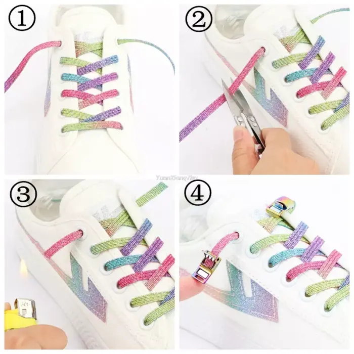 Cordones de zapatos magnéticos elásticos - Imagen 3
