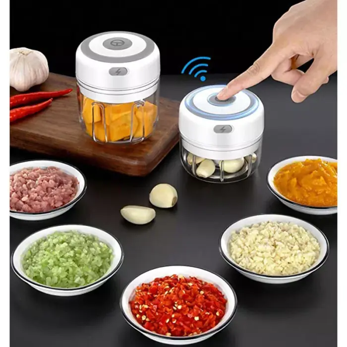 Mini picadora eléctrica de alimentos USB - Imagen 2