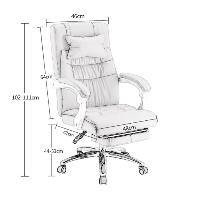 Silla de oficina reclinable con respaldo alto para Gaming - Imagen 4