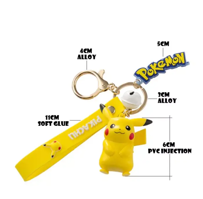 LLavero de Pokémon de Pikachu Squirtle, Psyduck - Imagen 3