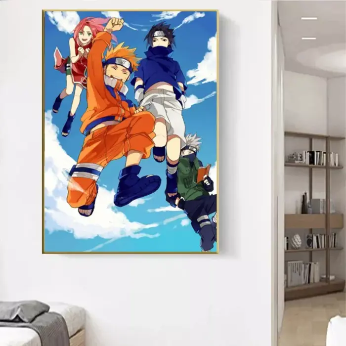 Póster de Anime japonés de Naruto de lienzo - Imagen 4