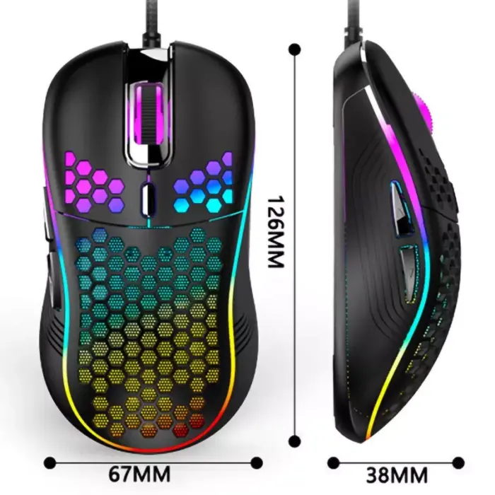 Ratón RGB con cable para gamers 6 botones - Imagen 4