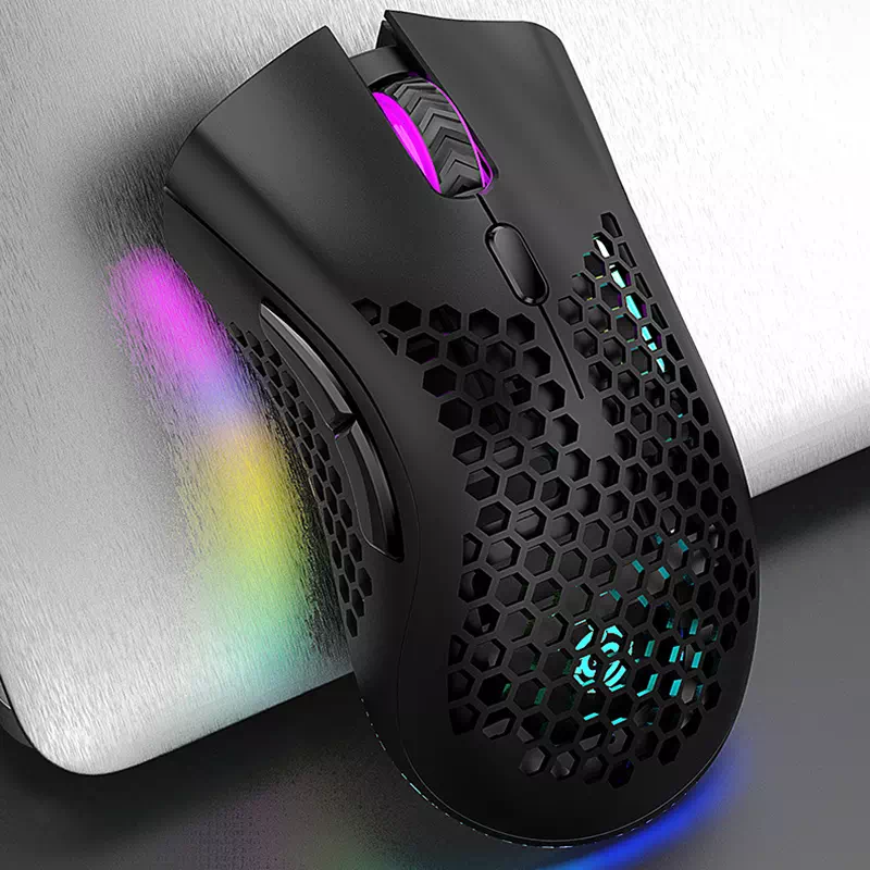 Ratón inalámbrico con luz RGB Yaloveo.es