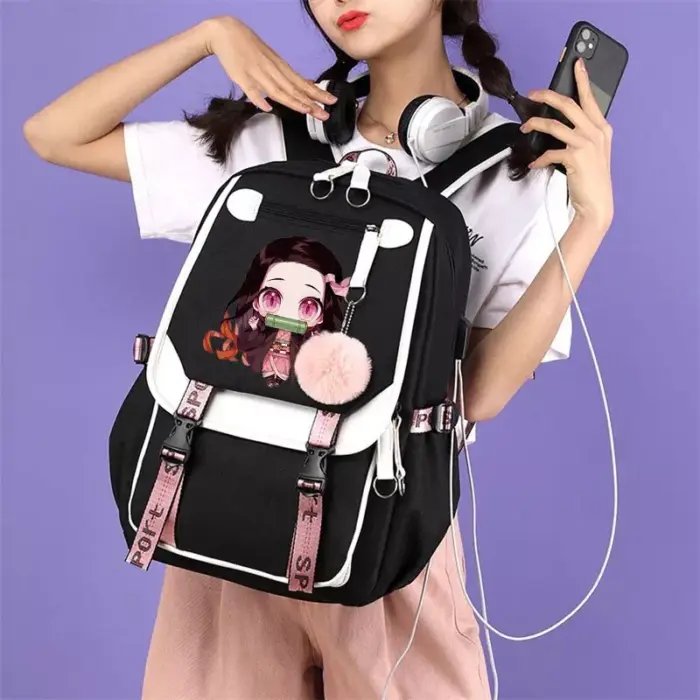 Mochila escolar de Demon Slayer Yaloveo.es