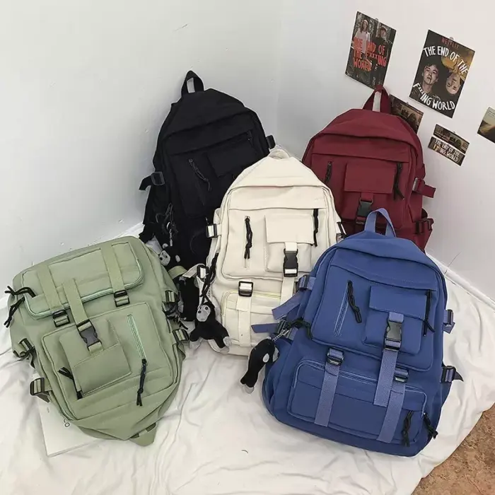 Mochila escolar estilo Preppy - Imagen 6