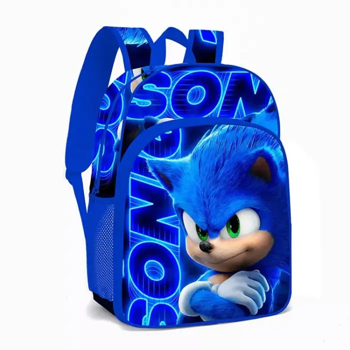 Mochila escolar Sonic con estuche y bolsa - Imagen 4