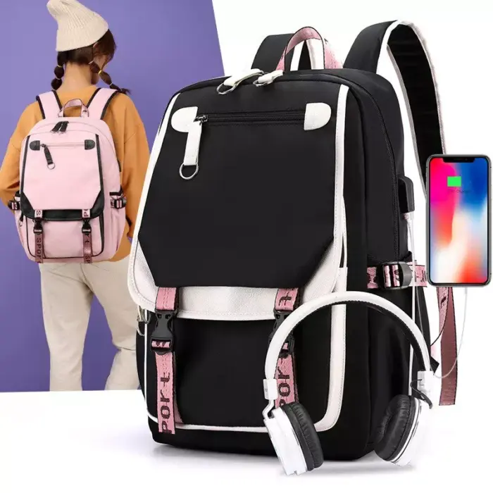 Mochila escolar con puerto USB - Imagen 4