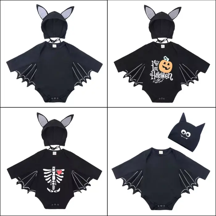 Disfraz de murciélago Halloween para bebé - Imagen 5
