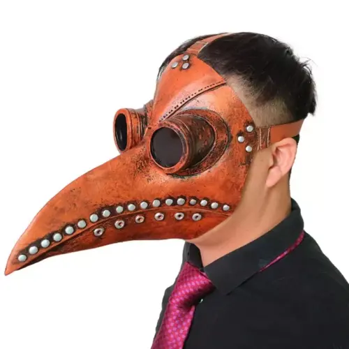 Máscara de peste negra steampunk para Halloween Yaloveo.es