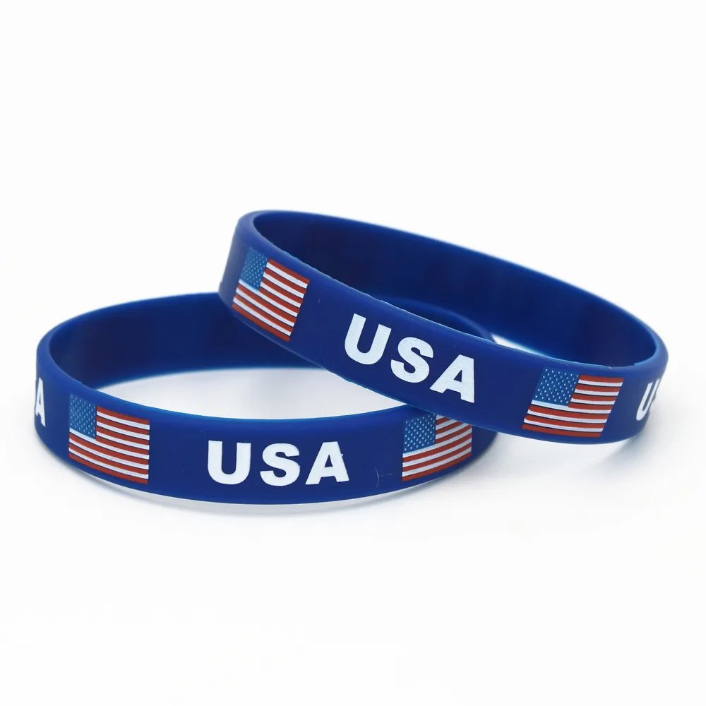 Pulsera bandera país fútbol - silicona elástica ajustable - Imagen 2