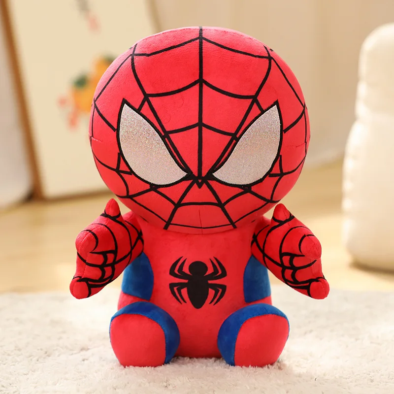 Peluche Spider-Man Kawaii Rojo Negro 20cm - Imagen 2
