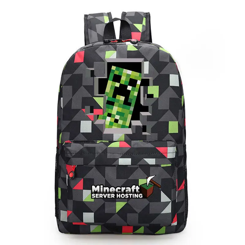 Mochila Minecraft infantil Enderman Creeper grande capacidad - Imagen 2