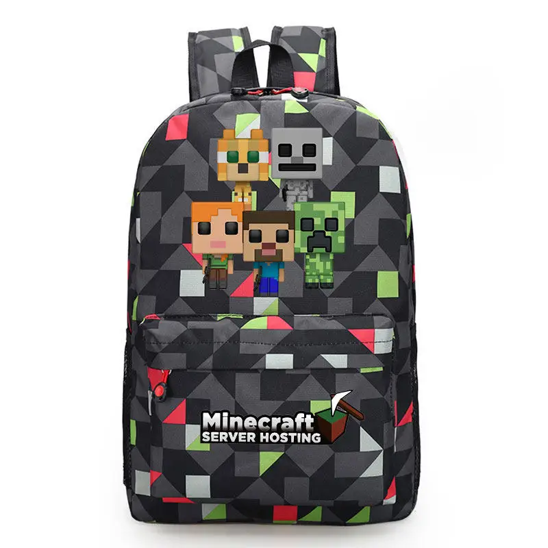 Mochila Minecraft infantil Enderman Creeper grande capacidad - Imagen 3