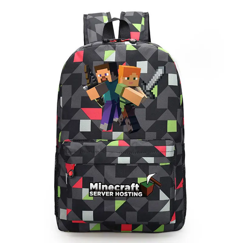 Mochila Minecraft infantil Enderman Creeper grande capacidad - Imagen 4
