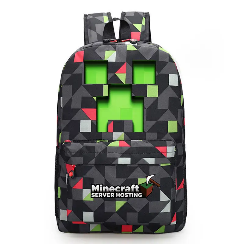 Mochila Minecraft infantil Enderman Creeper grande capacidad - Imagen 5