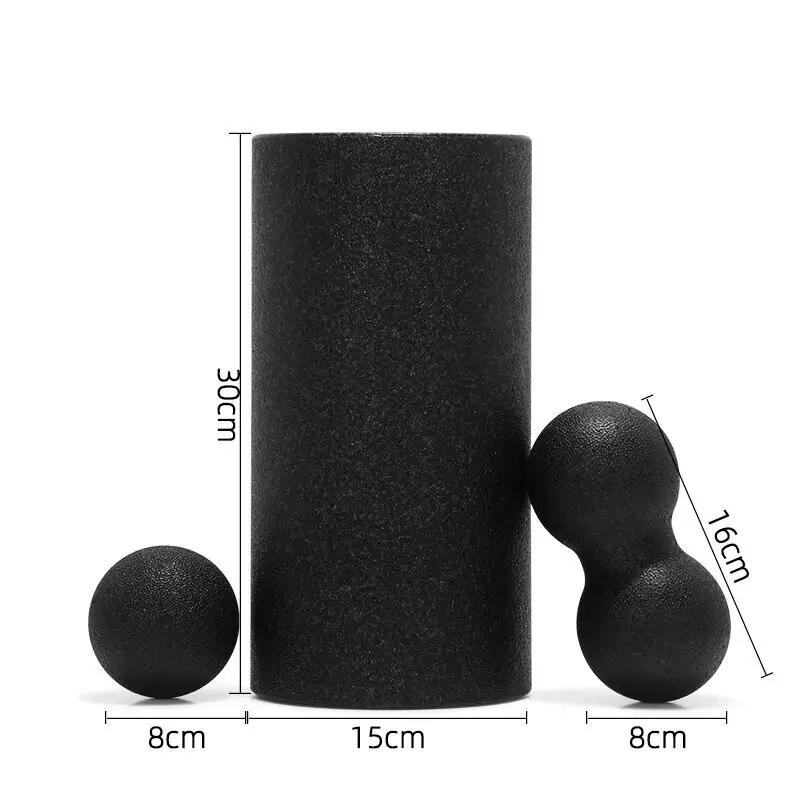 Rodillo Masaje Espuma EPP + Bolas Yoga Fitness - Imagen 3