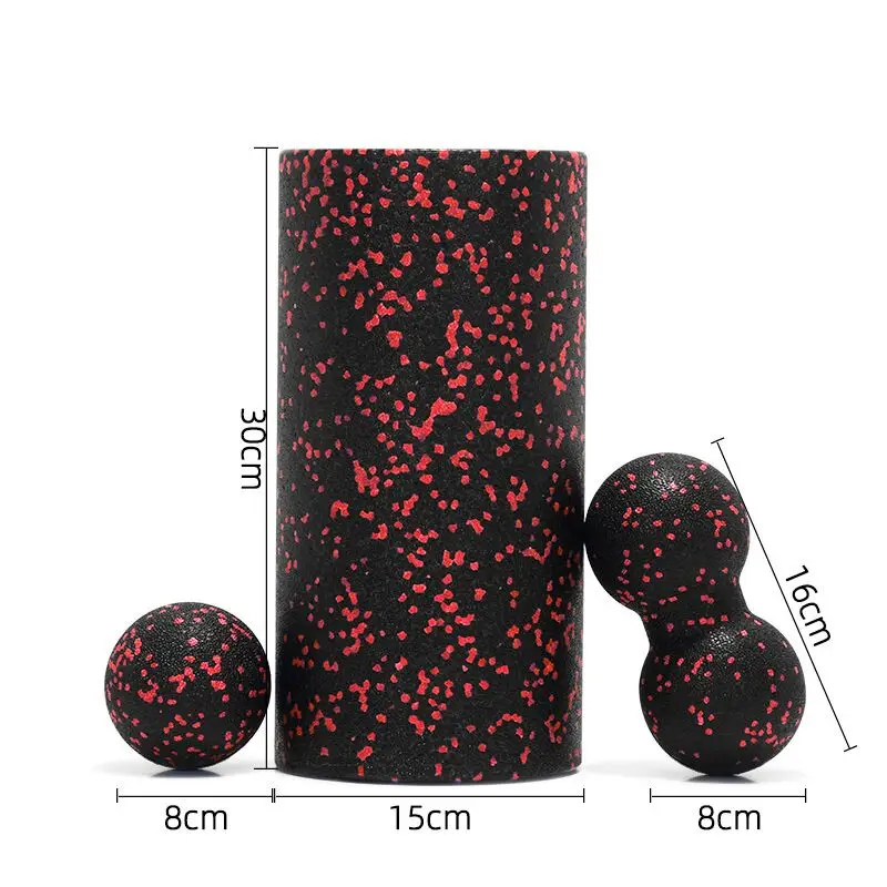 Rodillo Masaje Espuma EPP + Bolas Yoga Fitness - Imagen 4